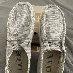 Women’s Hey Dude Wendy Rise Sox Glacier Grey Sz 8 Gently Used